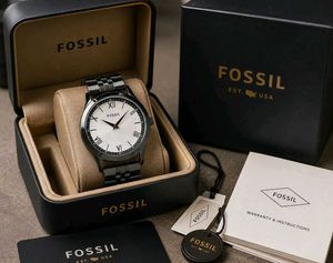 Fossil Men's Black Metal Watch