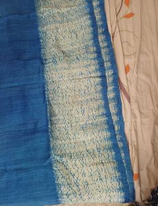 Beautiful Blue Silk Dupatta