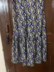 Flowy Printed Midi Dress