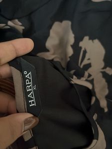 Harpa Black Midi A-line Dress