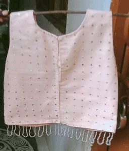Blush Pink Embellished Lehenga and top for girls