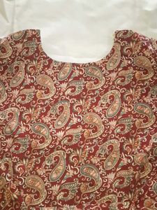 Elegant Paisley Print gown with dupatta. Unused.