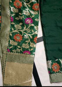 Elegant Green Embroidered Kurta Set
