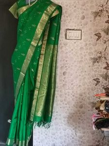 1-Time Used ElegantMeenaWork KanchiPattuSaree-Sti