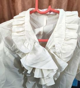 White Peter Pan Collar Blouse