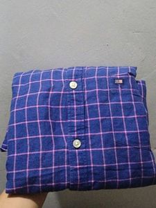 Men's Blue &amp; Pink Checkered Shirt