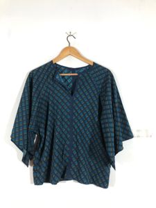 Navy Blue Printed Top (Women’s)