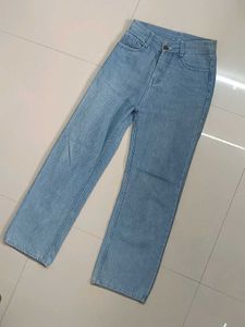 Light Wash Straight Leg Jeans