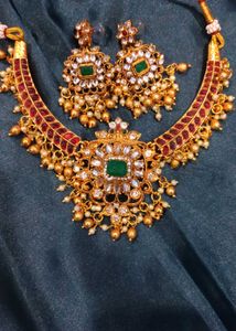 South Indian Necklace & Earring Set
