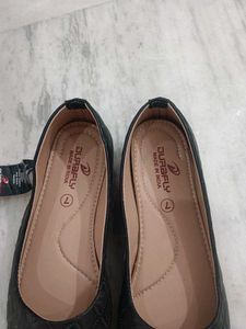 New Stylish Quilted Black Ballerinas