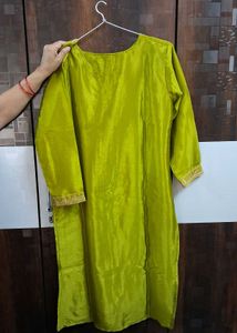 Elegant Lime Green Kurta Set with Dupatta