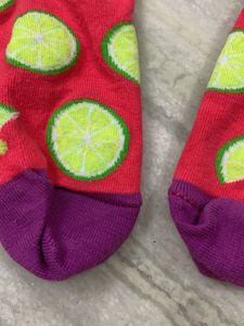 Fun Lime Print Socks