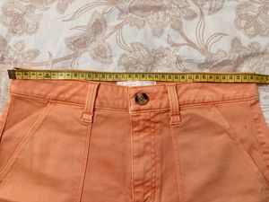Peach High-Waist Shorts