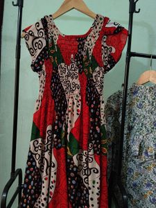 Bohemian Print Maxi Dress