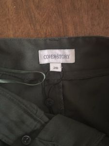 Olive Green Cover Story High Waisted Trouser