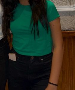 Green Basic Crew Neck T-Shirt