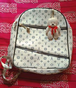 cute small backpack with kawaii mini teddy