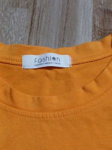 Orange T-Shirt with Cute Graphic