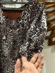 Animal Print Mini Dress