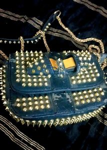 Black Studded Sling Bag 🖤👛