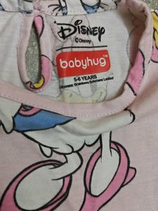 Babyhug Cute Daisy Duck Pajama Set