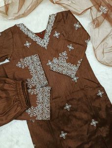 🤎 Brown Kurta Set