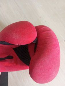 Red Boxing Gloves from Decathlon