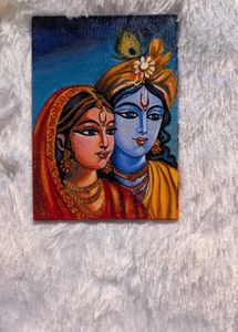 Handmade Radha Krishna Painting