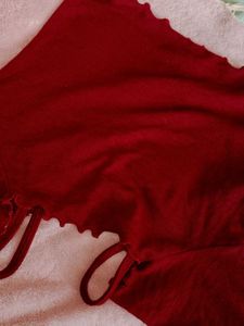 full sleeve maroon elegant top