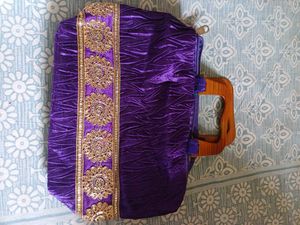 Exquisite Purple Velvet Clutch