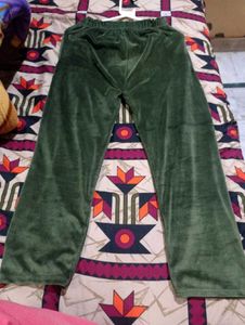 Green Velour Lounge Pants