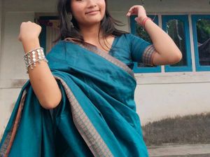 Elegant Teal Saree