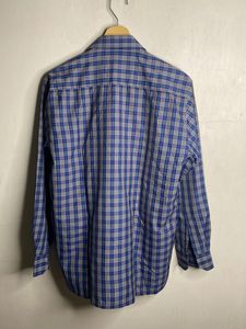 Classic Blue Plaid Men's Shirt