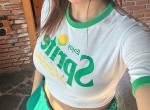 Sprite Graphic Crop T-Shirt