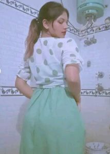 Cute Green Dress with Polka Dot Shrug