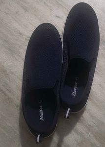 Bata Women's Navy Blue Slip-On Sneakers