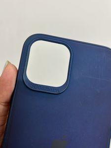 IPhone12ProMax (Used) Navy Blue Silicone Cover