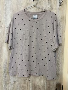 H&M Grey Heart Print pyjama set