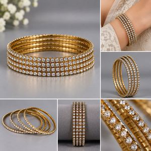 Sparkling CZ Bangle Set