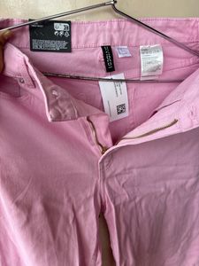H&M High Waist Trouser/Jeans For Women - Baby Pink