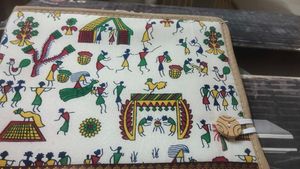 Kalamkari print file bag