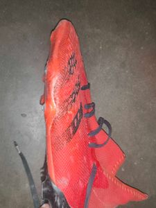 Red Adidas Predator Football Cleats