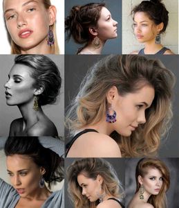 Bohemian Oxidized Earrings Set of 7
