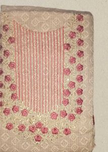 Elegant Unstitched Ethnic Dress Material