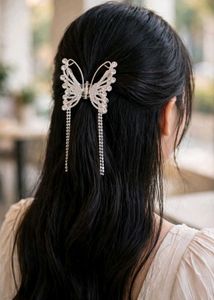 Sparkling Butterfly Hair Claw Clip