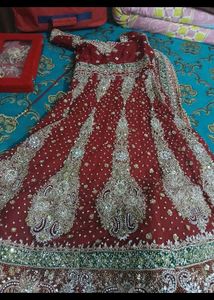 Exquisite Embroidered Maroon Anarkali