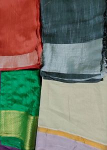 Unstitched Saree Blouse Material (4 Pieces)
