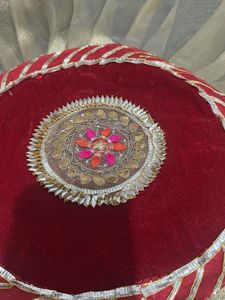 Combo of 2- Embroidered Decorative Pooja Covers
