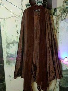 “Designer Brown Silk Lehenga Choli