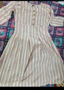 Striped Fit &amp; Flare Midi Dress